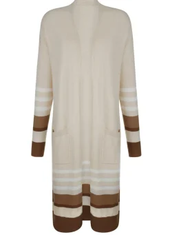 Long-Strickjacke mit Kaschmir