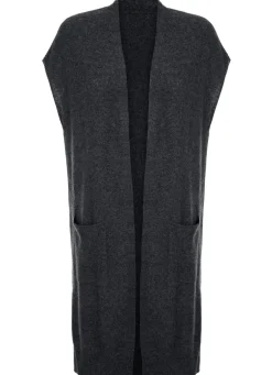 Long-Strickweste aus Kaschmir