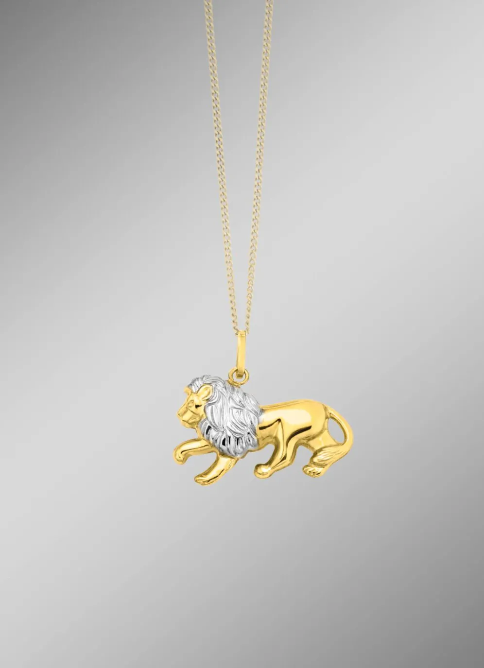 Löwen-Anhänger in Bicolor