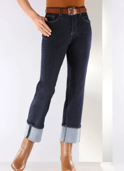Magic-Jeans mit krempelbaren Aufschlägen