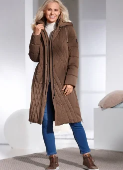 Mantel mit abnehmbarer Kapuze