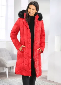 Mantel mit abnehmbarer Kapuze