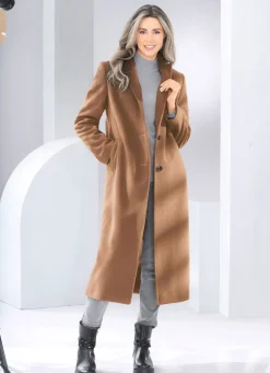 Mantel mit Knopfleiste