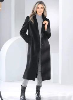 Mantel mit Knopfleiste