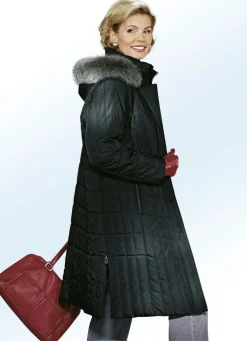 Mantel mit Reißverschluss unter der Druckerleiste