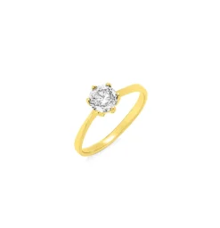 Massiver Brillant-Damenring