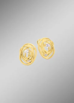 Mattierte Clipstecker mit Zirkonia