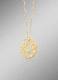 Mattierter Anhänger mit Erbskette