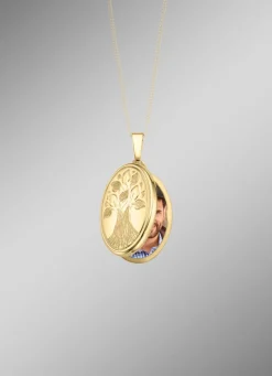 Medaillon zum Öffnen mit Lebensbaum-Motiv