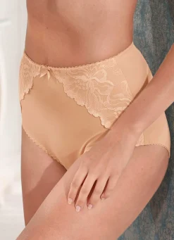 Miederslip mit Spitzenbesätzen