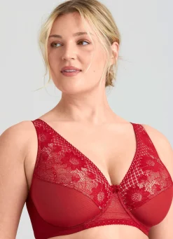 Miss Mary Bügel-BH mit floraler Elastikspitze