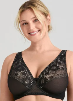 Miss Mary Bügel-BH mit floraler Elastikspitze