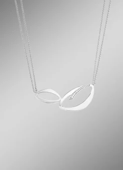 Moderne Halskette mit Zirkonia