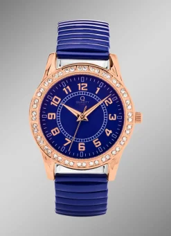 Moderne Quartz-Damenuhr mit Metallgehäuse