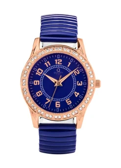 Moderne Quartz-Damenuhr mit Metallgehäuse