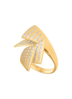 Moderner Damenring mit 124 Brillanten