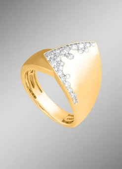 Moderner Damenring mit 23 Brillanten