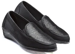 Mokassin in eleganter Krokooptik