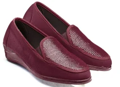 Mokassin in eleganter Krokooptik