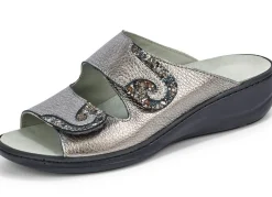 Mubb, bequeme Damen-Pantoletten, Weite H, mit herausnehmbarem Fußbett