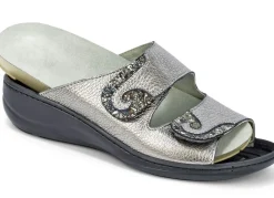 Mubb, bequeme Damen-Pantoletten, Weite H, mit herausnehmbarem Fußbett