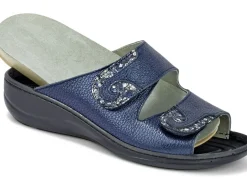 Mubb, bequeme Damen-Pantoletten, Weite H, mit herausnehmbarem Fußbett