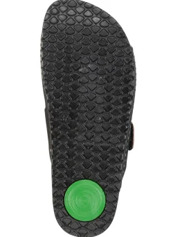 Mubb, bequeme Damen-Pantoletten, Weite H, mit Klettverschluss