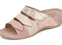 Mubb, bequeme Damen-Pantoletten, Weite H, mit herausnehmbarem Fußbett