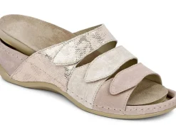 Mubb, bequeme Damen-Pantoletten, Weite H, mit herausnehmbarem Fußbett