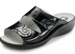 Mubb, bequeme Damen-Pantoletten, Weite H, mit herausnehmbarem Fußbett