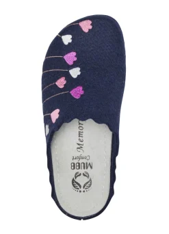 Mubb, klassische Damen-Hausschuhe, Weite H, mit anatomisch geformtem Fußbett