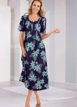 Nachthemd, knöchellang aus reiner Baumwolle