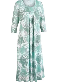 Nachthemd, knöchellang und 3/4 lange Ärmel