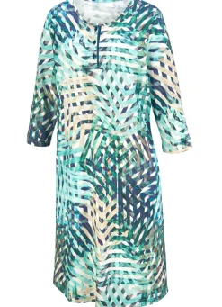 Nachthemd, knielang mit Knopfleiste