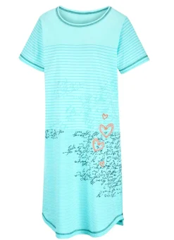 Nachthemd, knielang und kurzen Ärmeln