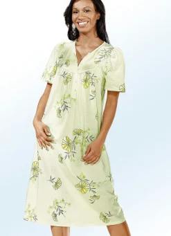 Nachthemd, Kurzarm mit Knopfleiste