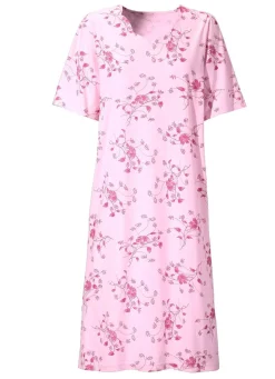 Nachthemd, Kurzarm mit V-Ausschnitt