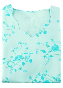 Nachthemd, Kurzarm mit V-Ausschnitt