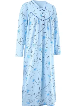 Nachthemd, Langarm mit Knopfleiste