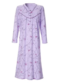 Nachthemd, Langarm mit Knopfleiste