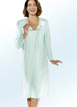 Nachthemd, Langarm mit V-Ausschnitt