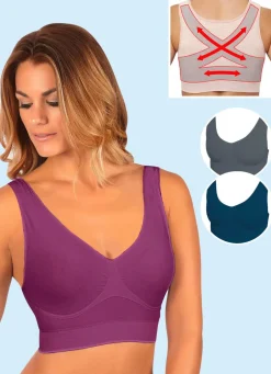 Nahtloser Komfort-BH 3er-Set