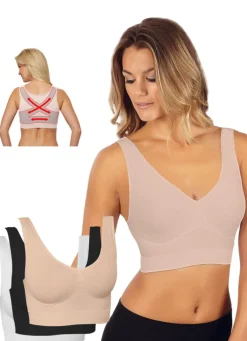 Nahtloser Komfort-BH 3er-Set