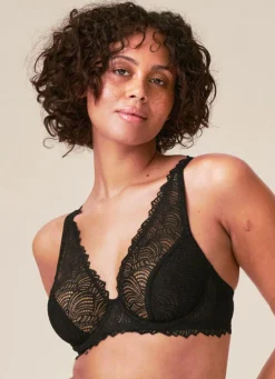 Naturana Bügel-BH aus elastischer Spitze