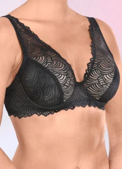 Naturana Bügel-BH aus elastischer Spitze