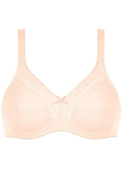 Naturana Zweierpack BH mit dekorativem Spitzenband in den Cups