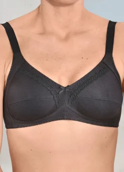 Naturana Zweierpack BH mit dekorativem Spitzenband in den Cups