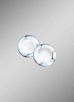 Ohrclips mit echt Perlmutt