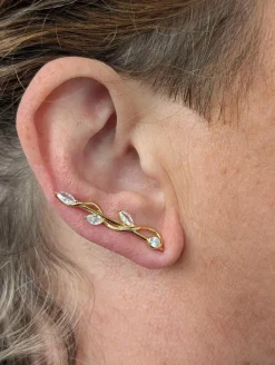 Ohrhaken mit synth. Zirkonia