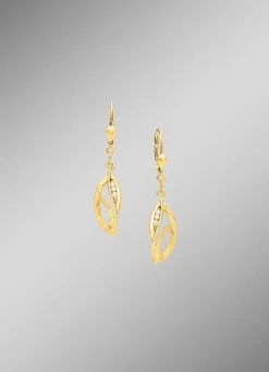 Ohrringe aus Gold mit Zirkonia